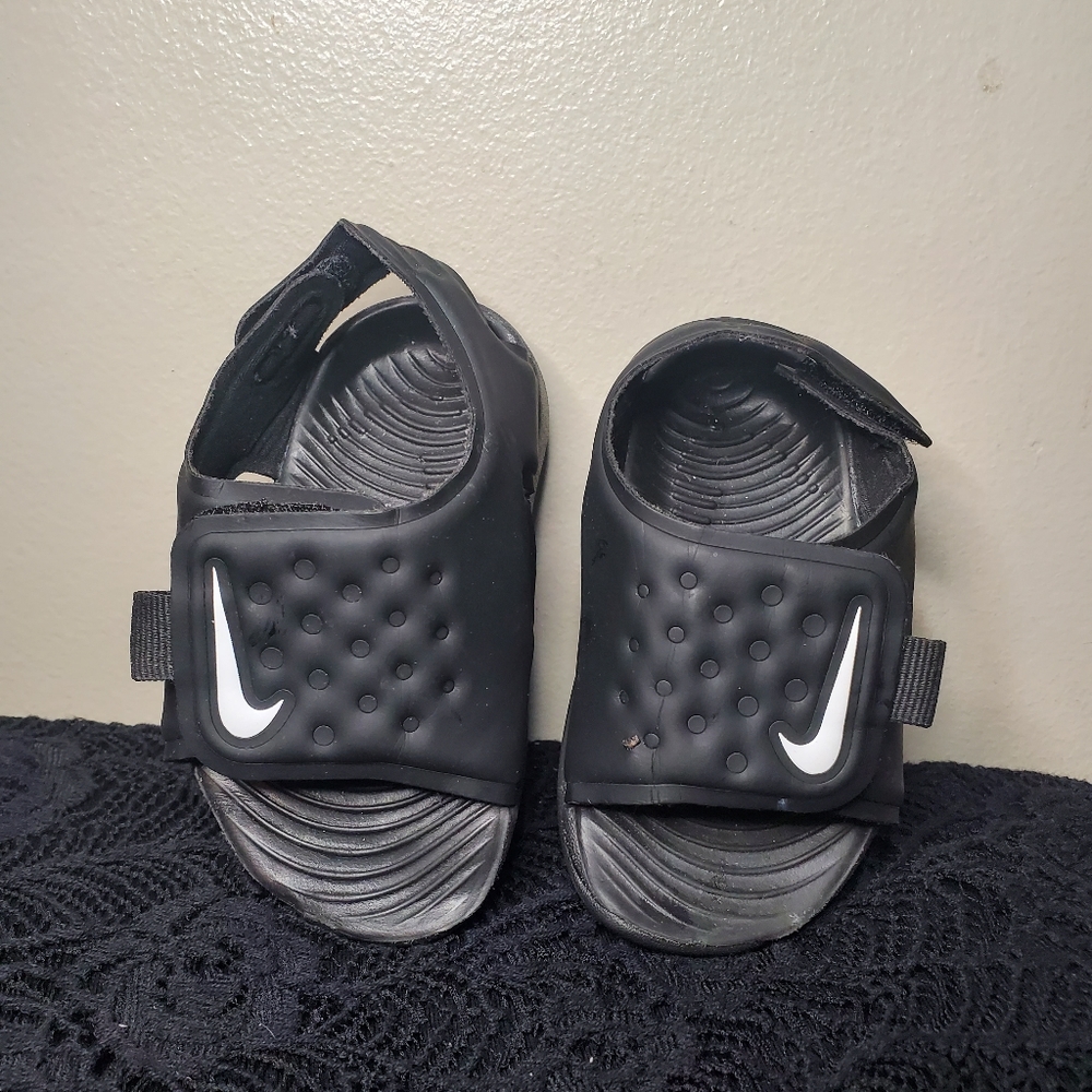 Nike Sunray Adjust 5 Sandals Black Adjustable Infant Toddler 3C - Picture 3 of 14